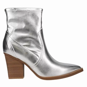 Women's Rachell Boots In Silver Crisp Edge Rugged Built Functional Minimalist