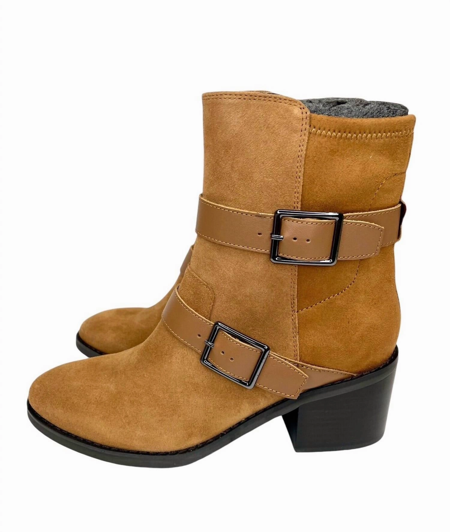 Women's Saddle Suede Leather Darby Ankle Boots In Brown Minimalist Appeal