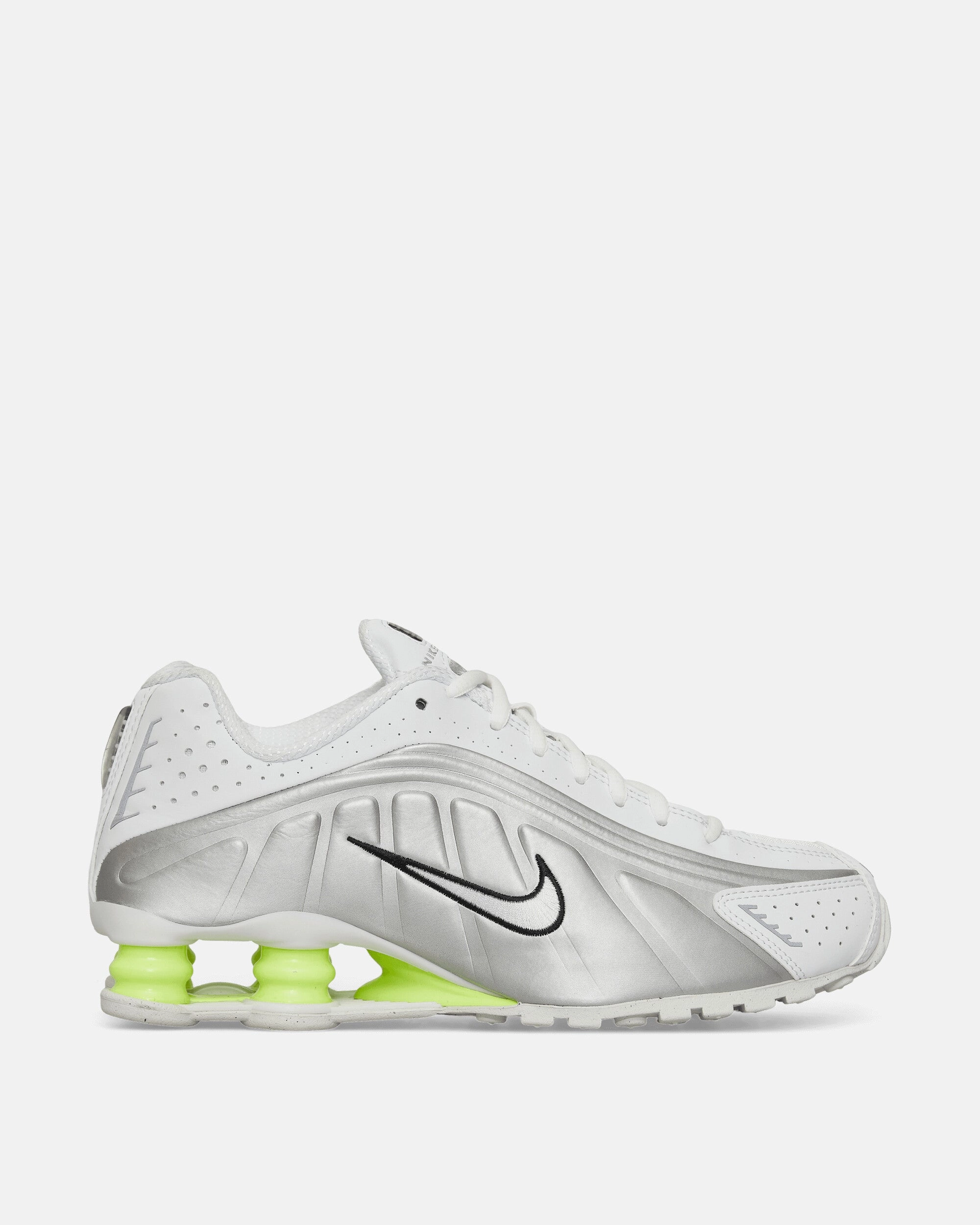 sports shoes Lifestyle Wear Women's Shox R4 Sneakers White / Metallic Silver / Volt