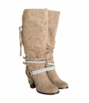 Women's Stacey Boots In Taupe Athletic Wear