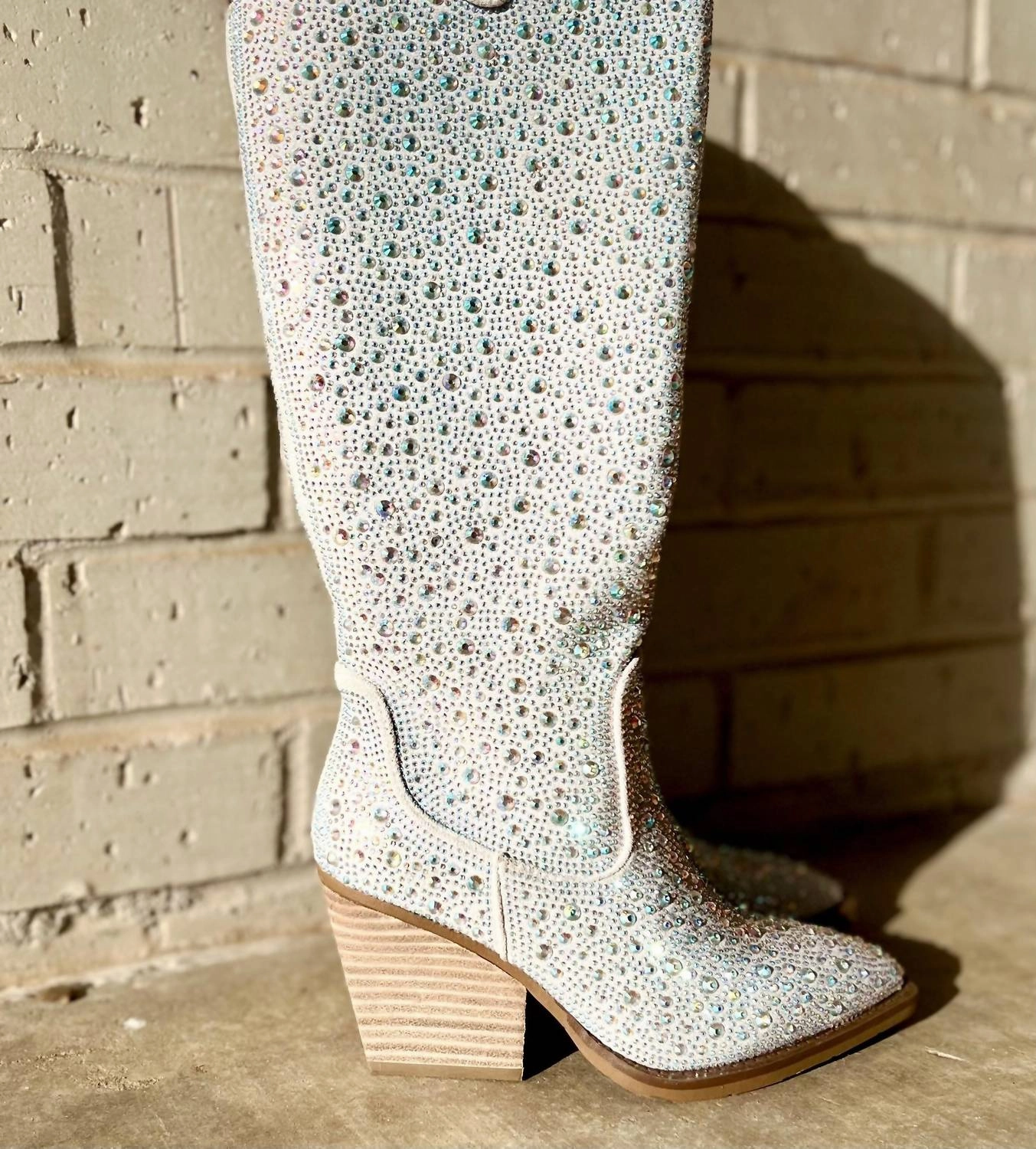 Women's Tall Cadillac Boots In Silver Coastal Soft
