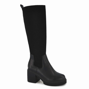 Stable Support Backcountry Camper Women's Tall Sock Boots In Black