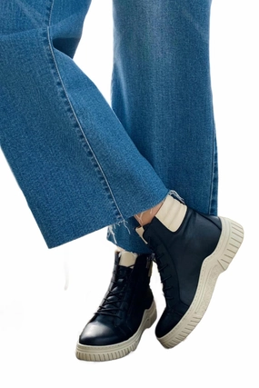 Women's Tenor High Top Sneaker In Black Waterproof Windy Weather Walk Support