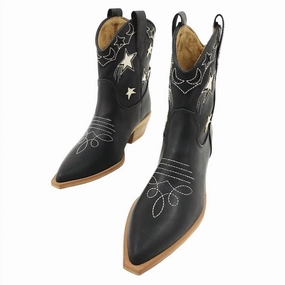 waterproof Seamless Comfort Nature Lover Women's Valencia Star Boots In Black