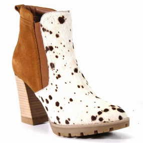 Women's Villa Nella Boots In White/black Smart Style