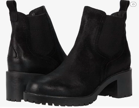 Retro feel Workwear Style Women Trento Waterproof Chelsea Boot In Black