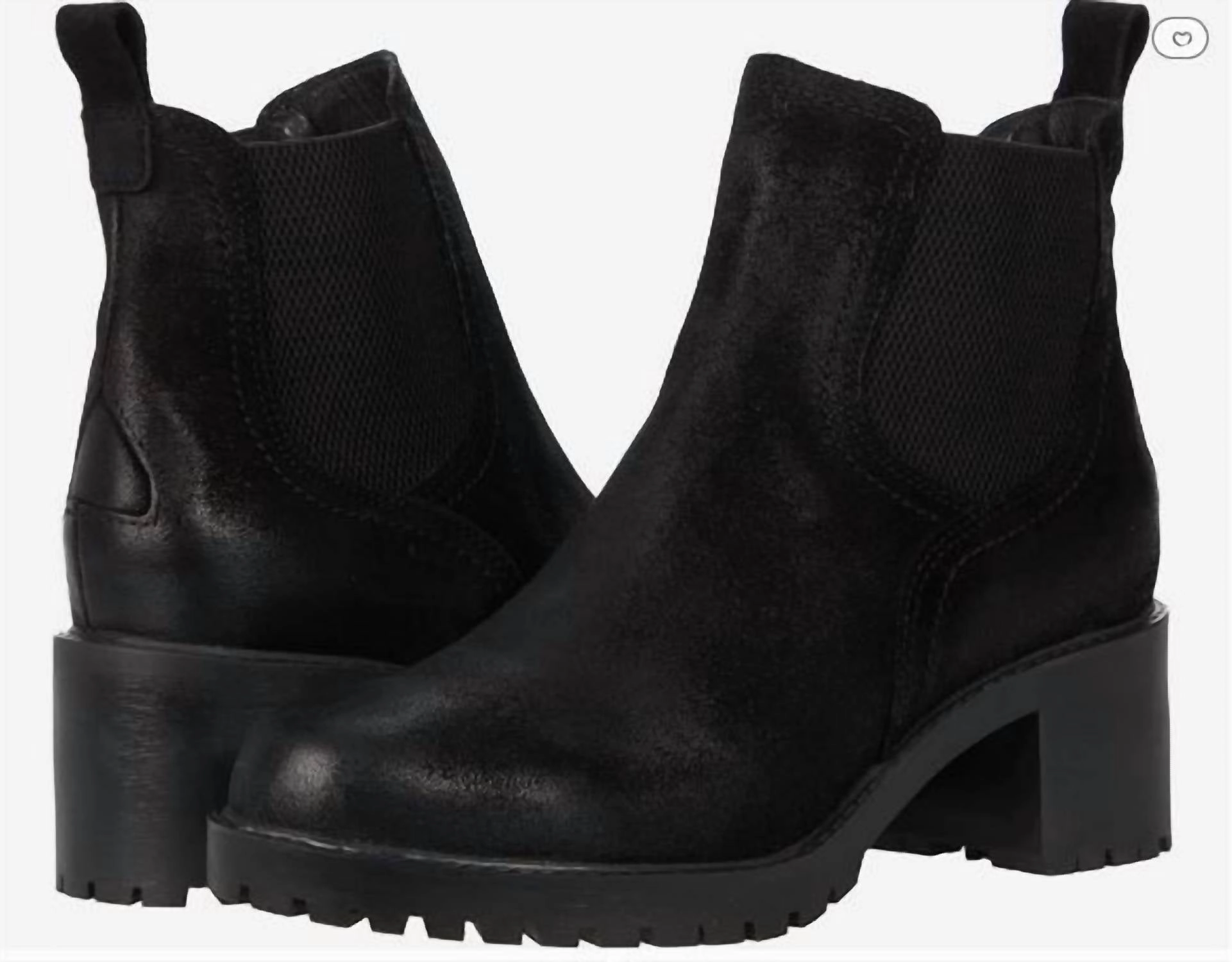 Retro feel Workwear Style Women Trento Waterproof Chelsea Boot In Black
