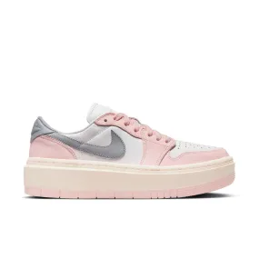 Shock Diffusion Technology Slip Resistant Traction Womens Air Jordan 1 Elevate Low 'White/Guava Ice'