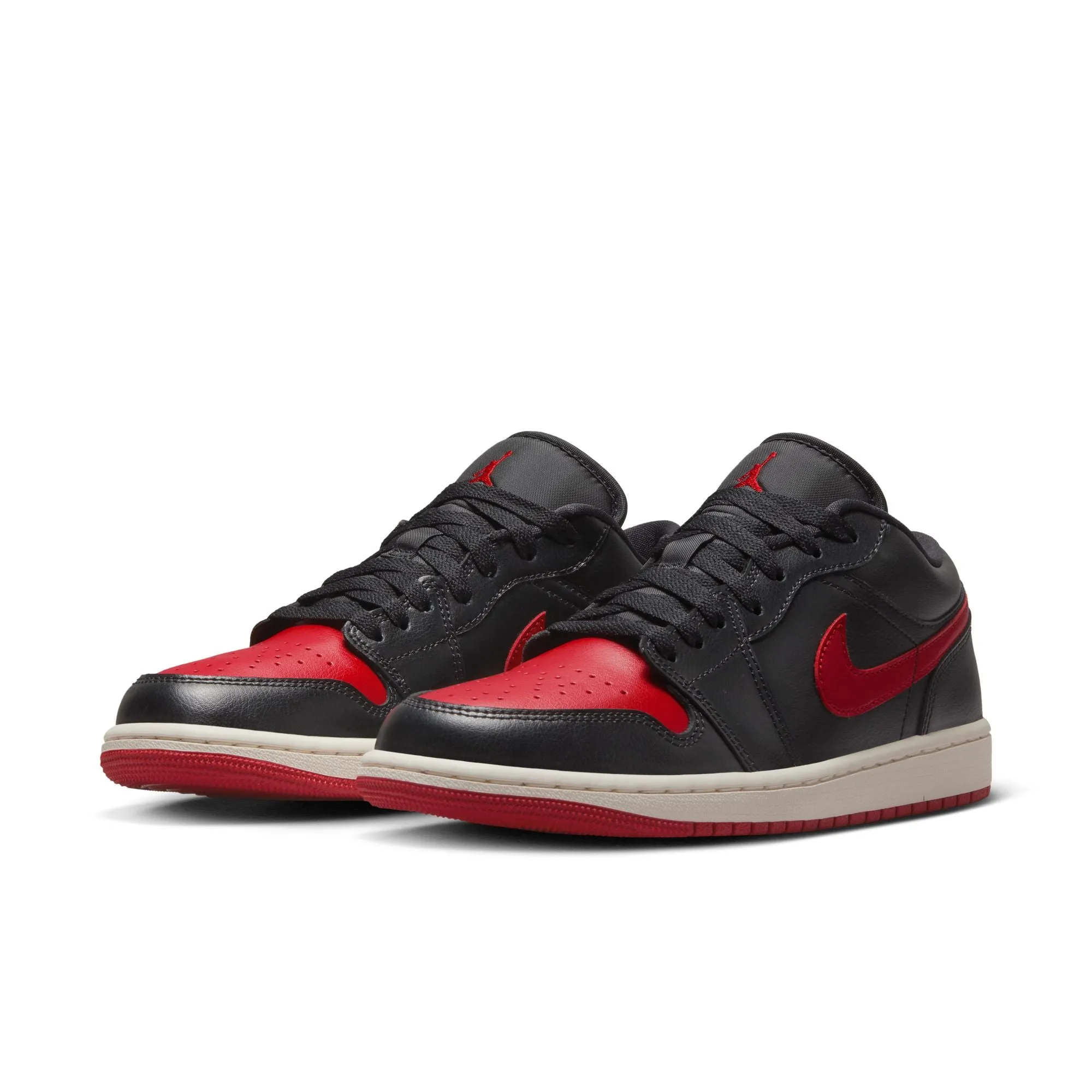 Womens Air Jordan 1 Low 'Bred' Eco Friendly Recycled Materials City Fit