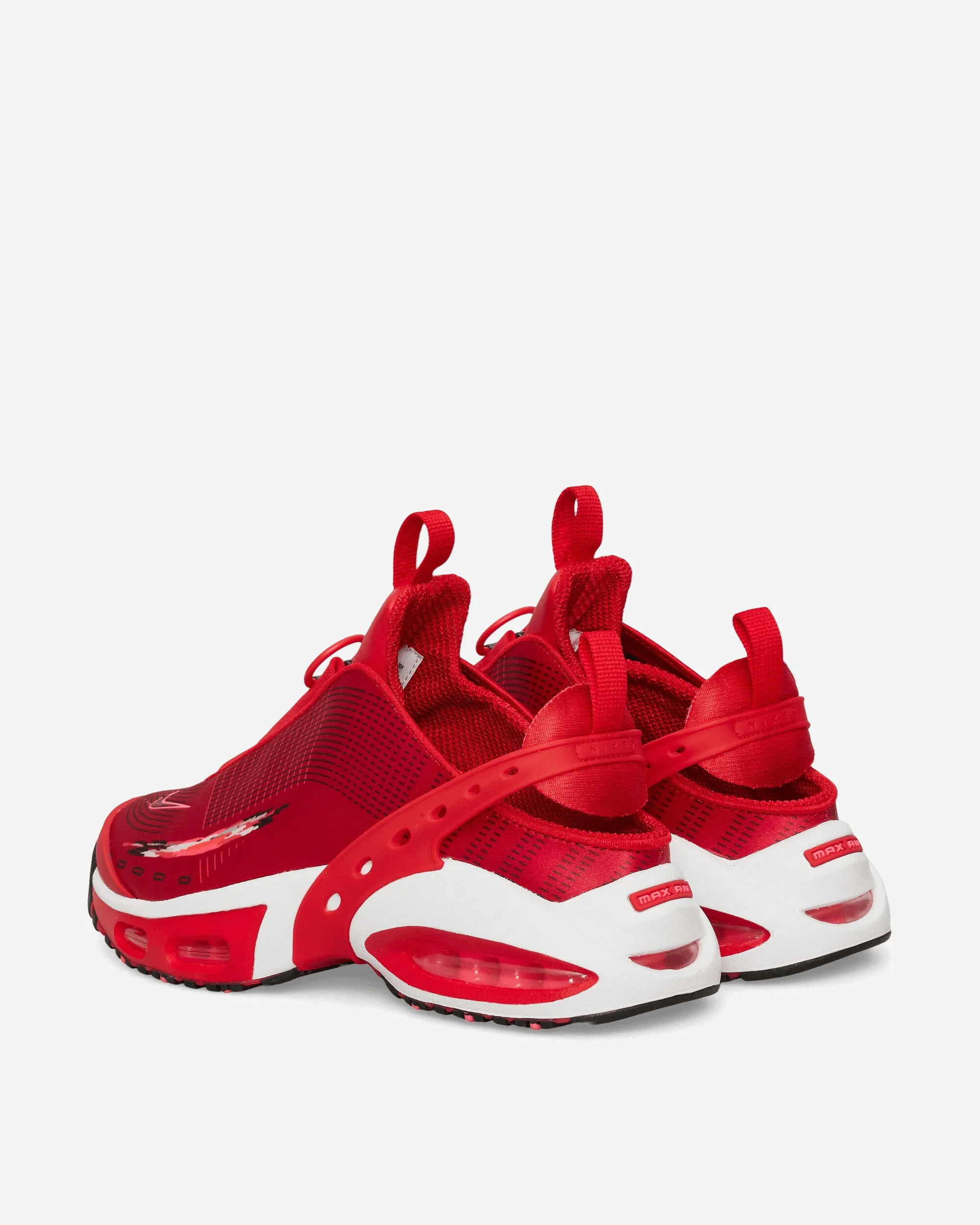 Women's Air Max Craze Sneakers University Red / Summit White cushioned collar Molded Heel Cushion