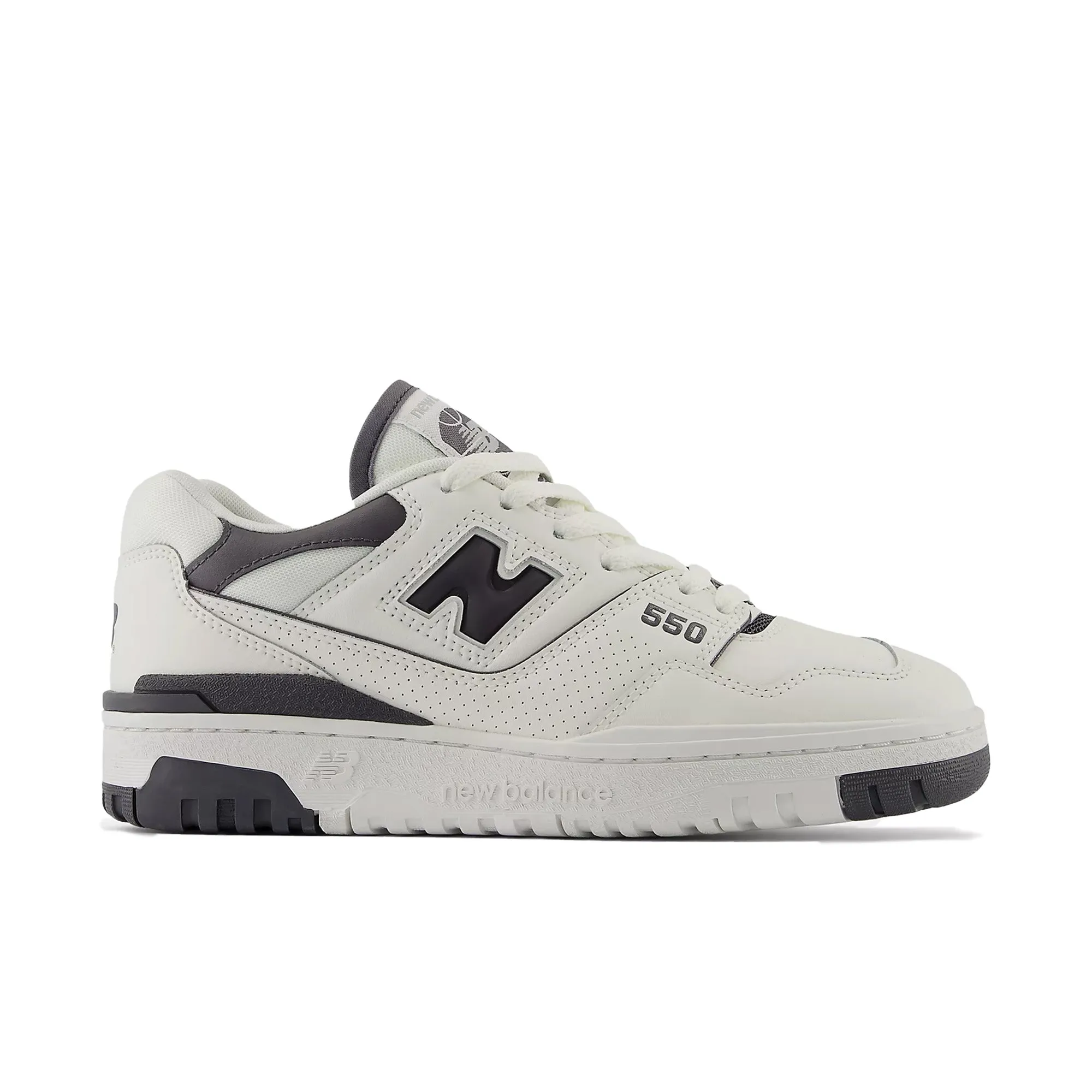 Hexagonal Grip Tread City Comfort Womens New Balance 550 'White/Grey'