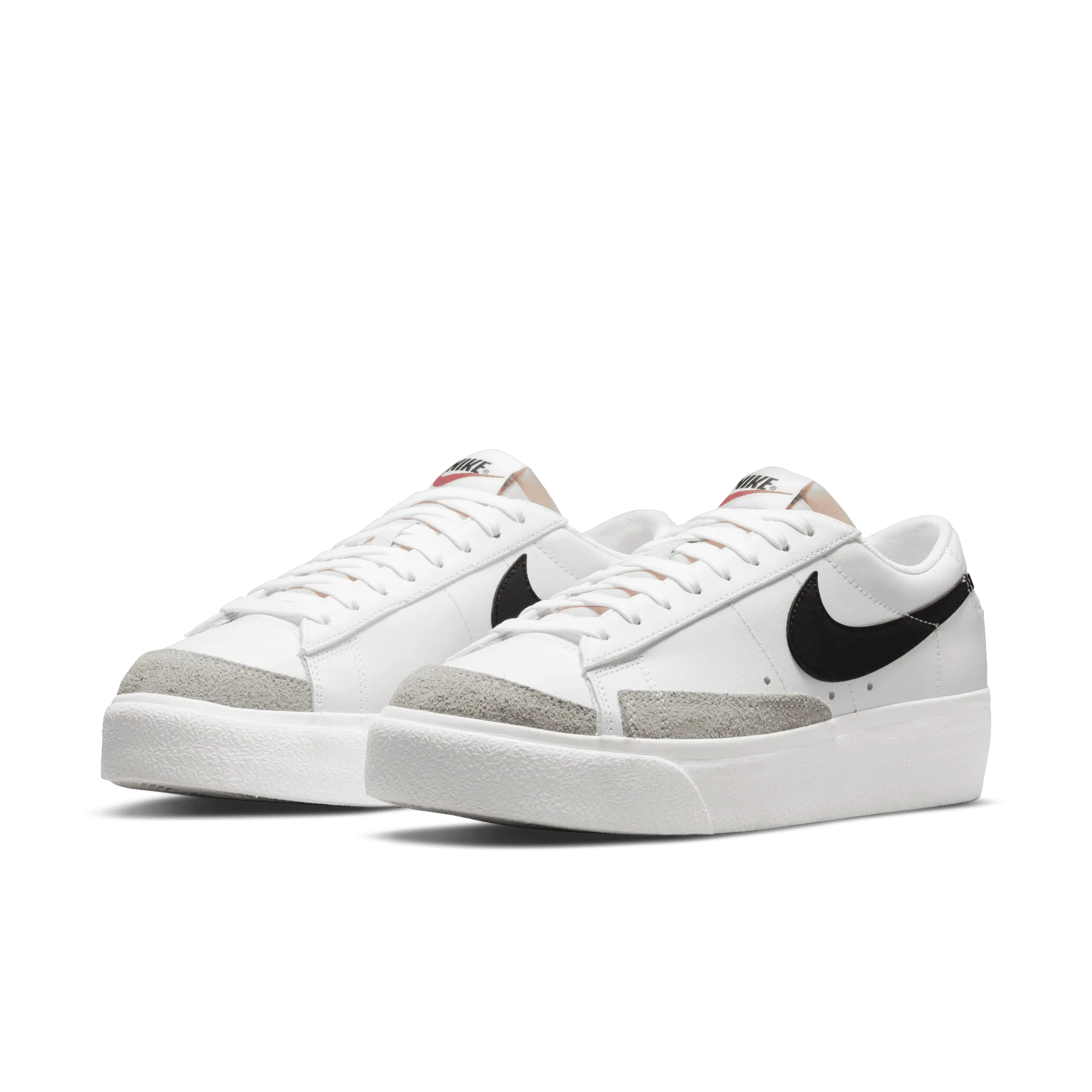 Run Grip Weatherproof Footwear Womens Nike Blazer Low Platform 'White/Black'