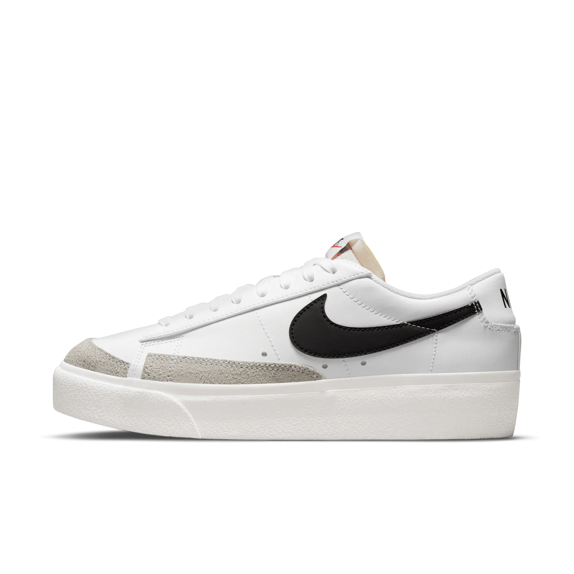 Womens Nike Blazer Low Platform 'White/Black' Tensile Reinforcement