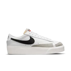 Womens Nike Blazer Low Platform 'White/Black' Back Cushion