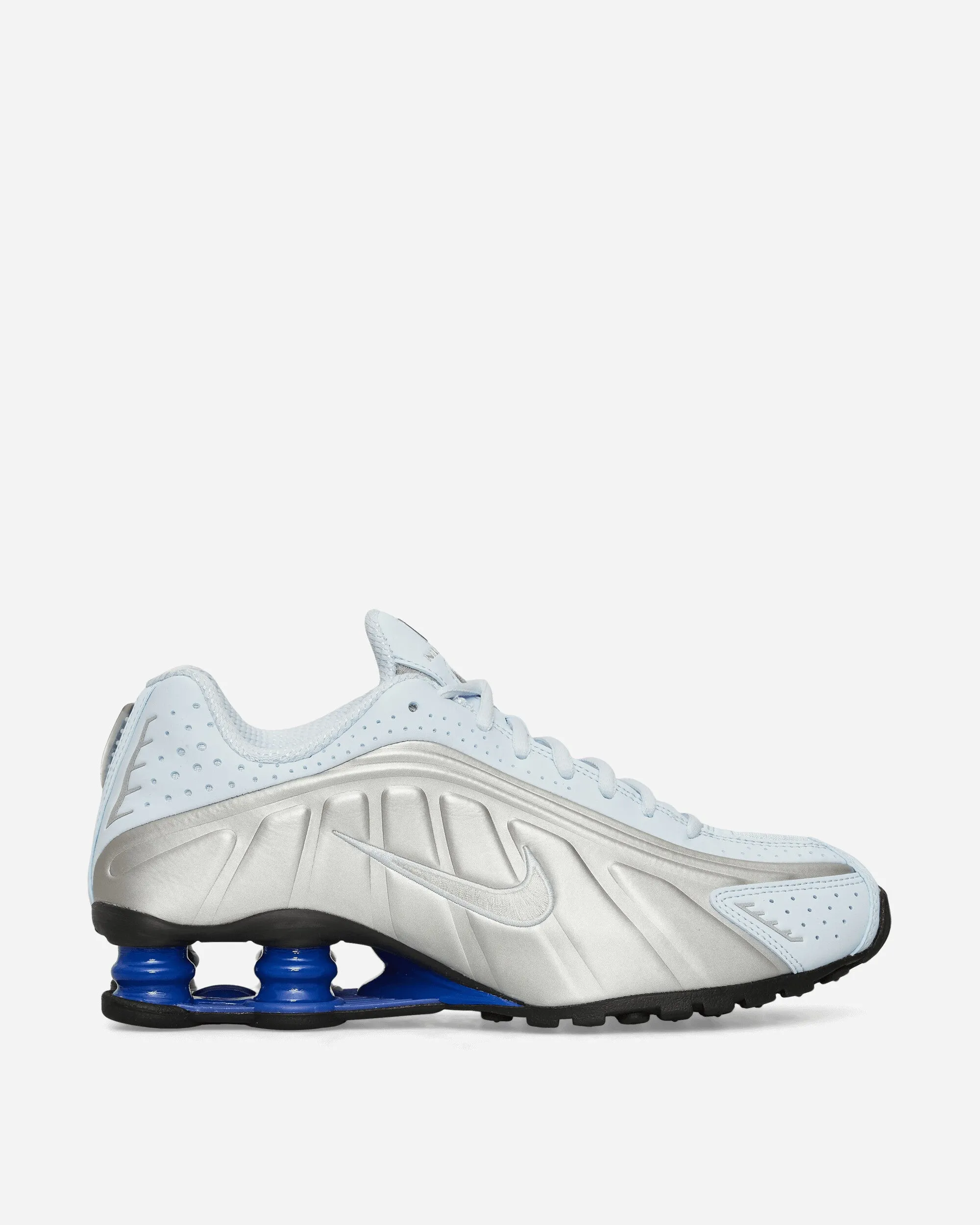 Tread Pattern Optimization Women's Shox R4 Sneakers Blue Tint / Metallic Silver