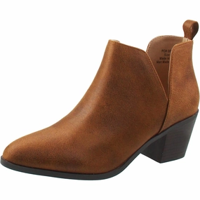 Womens Block Heel Faux Suede Ankle Boots Urban Edge