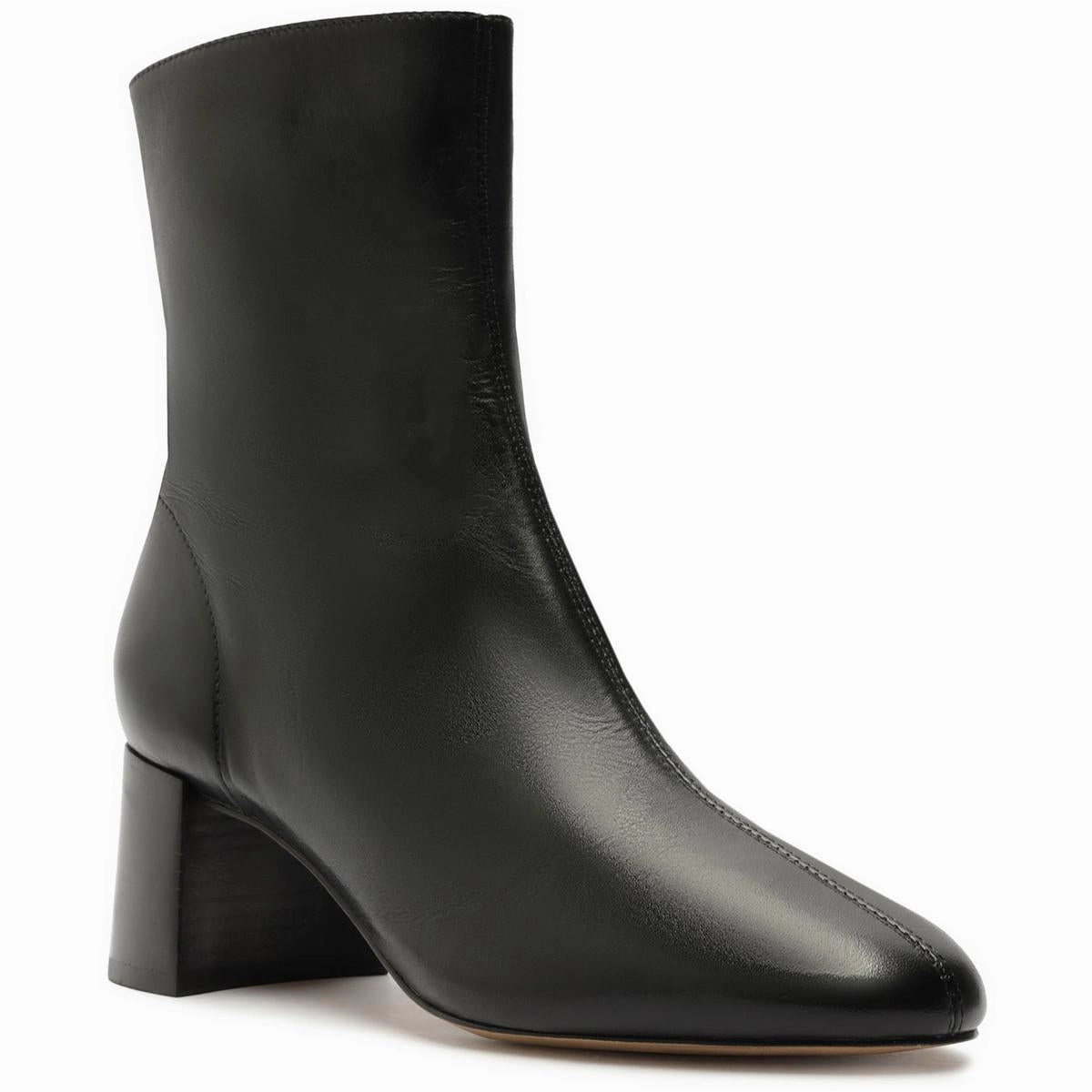 Womens Block Heel Man Made Ankle Boots Comfort And Durability Flexible Frame Rainy Day Commuter