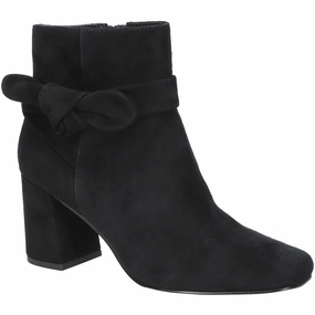 Womens Bow Suede Booties Tourist Daily Function