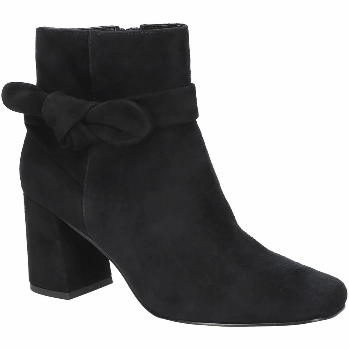 Womens Bow Suede Booties Tourist Daily Function