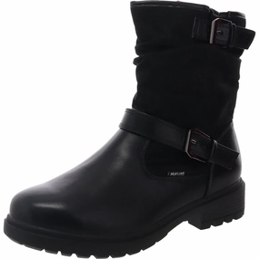 Womens Buckle Leather Ankle Boots Breathable Urban Traveler