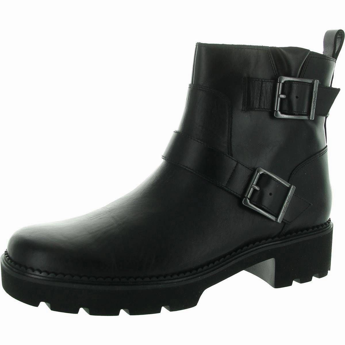 Trendy Vibe Korean Trend Womens Buckle Leather Booties