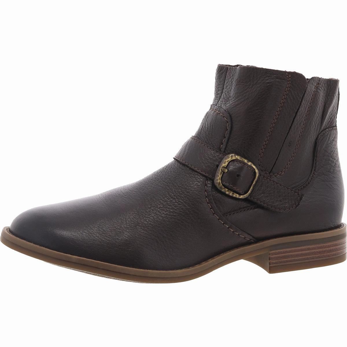 Protective Finish All Day Worker Womens Buckle Leather Booties
