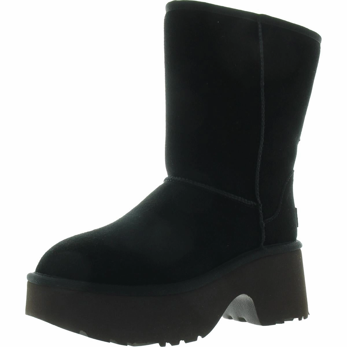 Womens Covered Platform Suede Mid-Calf Boots Outdoor Freedom Premium Support