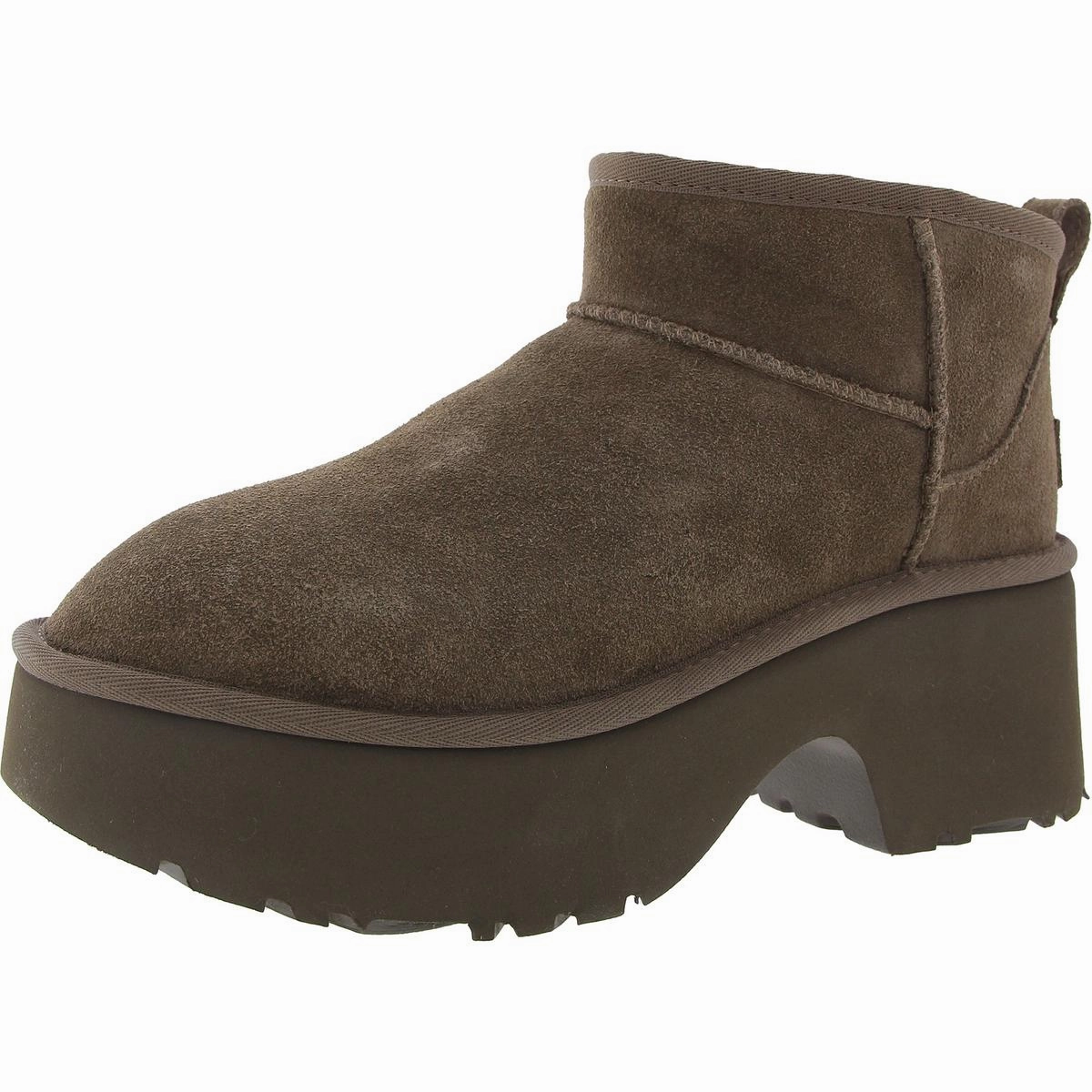 Womens Covered Platform Suede Mid-Calf Boots Cold Trek
