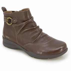 Womens Embellished Leather Ankle Boots Premium Cushion