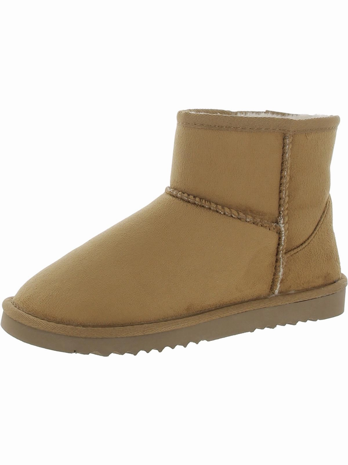 Womens Faux Fur Ankle Boots Sporty Vibe