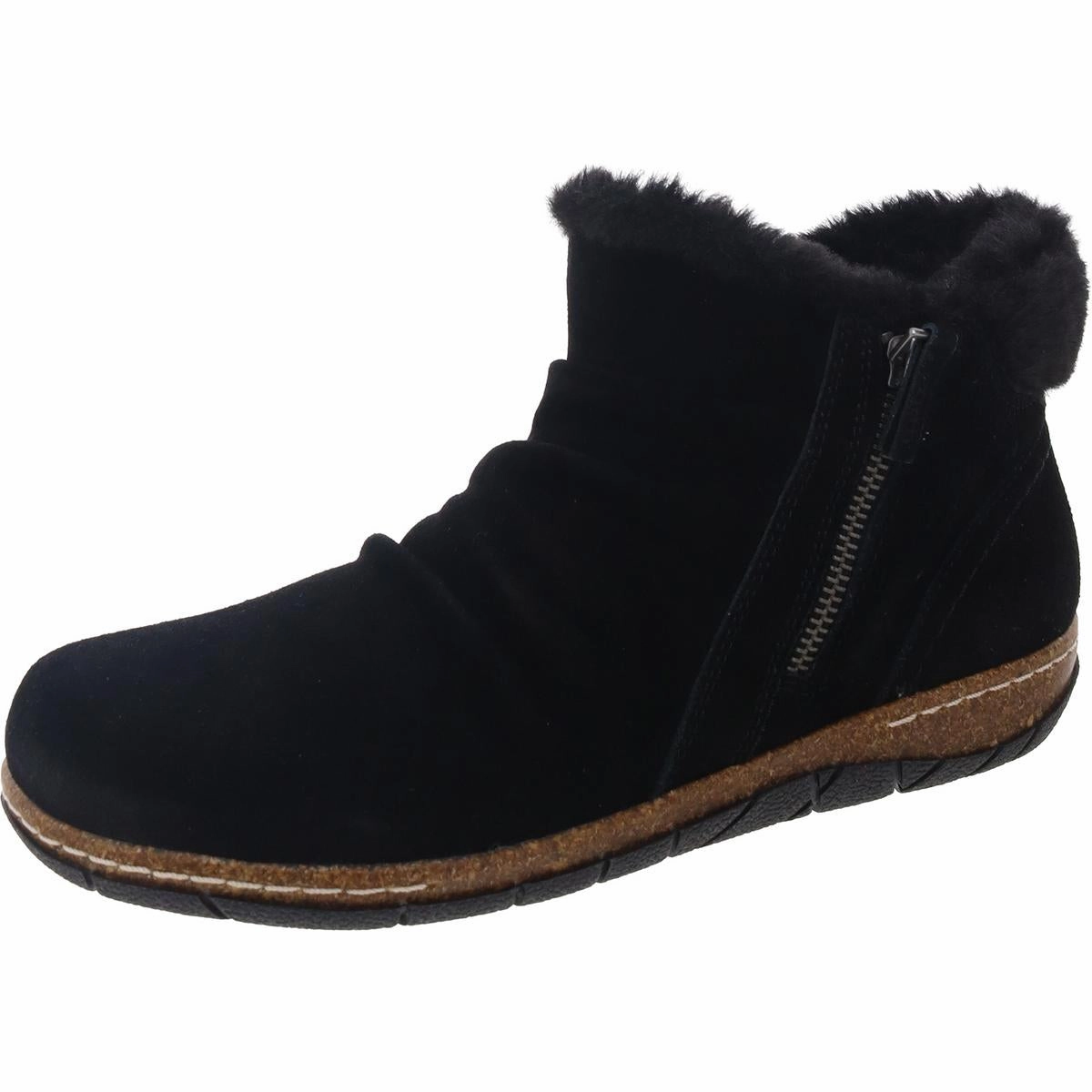Womens Faux Fur Booties Travel Light