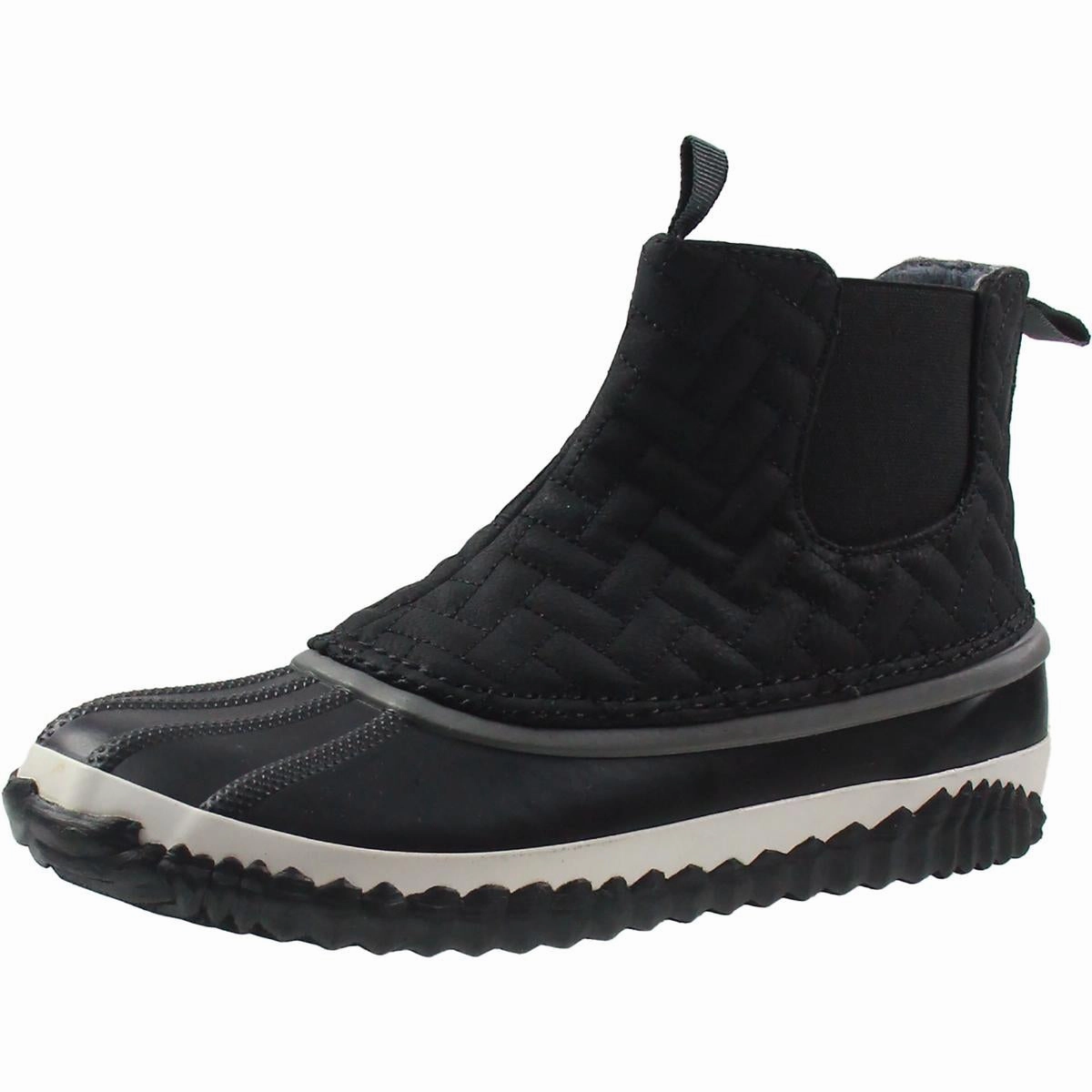 Military Style Zip Closure Womens Faux Fur Lined Booties