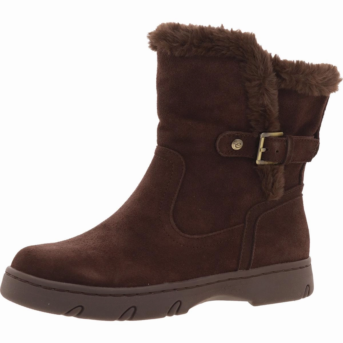 Seamless Style Womens Faux Fur Lined Faux Fur Shearling Boots