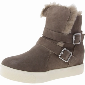 Womens Faux Fur Lined Shearling Boots Breathable All Day Wear Artist
