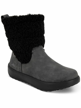 Womens Faux Leather Cold Weather Winter & Snow Boots Warm and Cozy Quick Drying Weather Resistant User