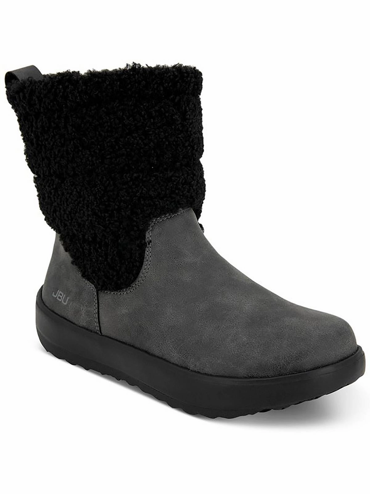 Womens Faux Leather Cold Weather Winter & Snow Boots Warm and Cozy Quick Drying Weather Resistant User