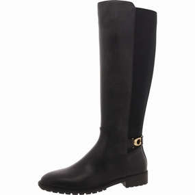 Quick Drying Cold Weather Commuter Womens Faux Leather Knee-High Boots