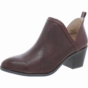 Womens Faux Leather Slip-On Ankle Boots Ultimate Durability Luxury Edge