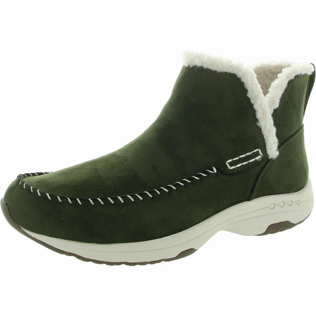 Womens Faux Suede Booties All Weather Functional Minimalist