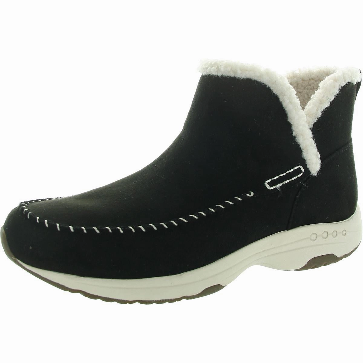 Windproof Design Thick Lining Womens Faux Suede Booties