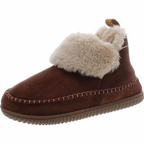 Womens Faux Suede Slip On Booties Anti Odor Morning Walk