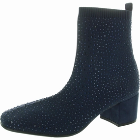 Quiet Chic Womens Jeweled Man Made Mid-Calf Boots