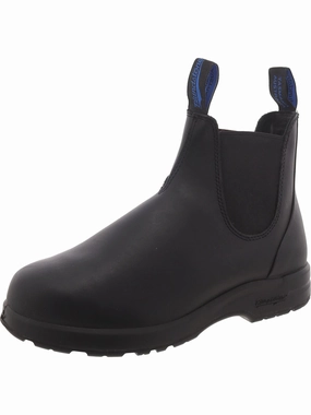 Mud Ground Simple Look Womens Leather Outdoor Chelsea Boots