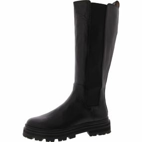 Womens Leather Padded Insole Knee-High Boots High Traction Rainy Days
