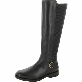 Womens Leather Tall Knee-High Boots Step Control