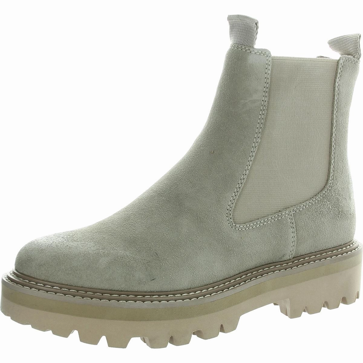 Womens Lugged Sole Suede Chelsea Boots Eco Material Outdoor Explorer