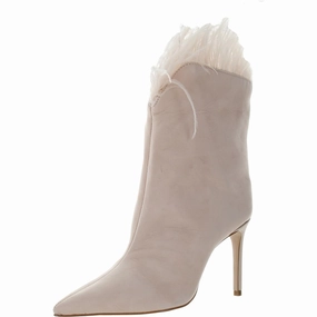 Womens Mixed Media Leather Ankle Boots orthopedic