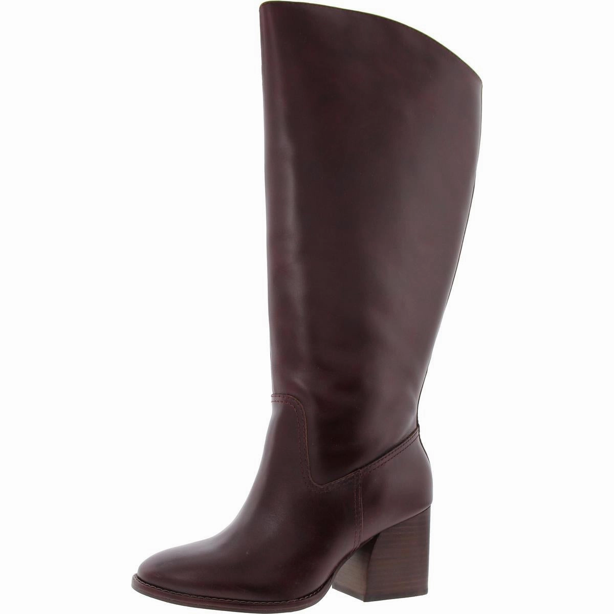 slim fit Womens Ombre Leather Knee-High Boots