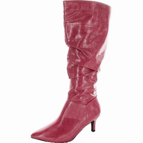Womens Ruched Man Made Knee-High Boots Blue Sky Breathable Active Nomad