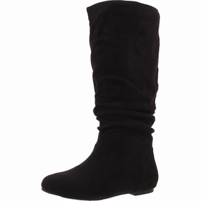 Thermal Core Snow Trekker High Shaft Womens Slouchy Faux Suede Mid-Calf Boots